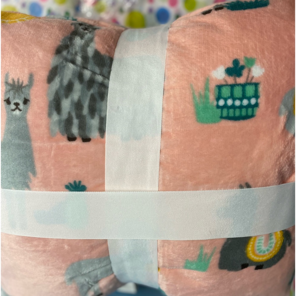 New! Set of 2 Llama Alpaca The Big One Decorative Plush Throw Pillows 16x16 - Picture 7 of 9